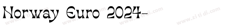 Norway Euro 2024字体转换